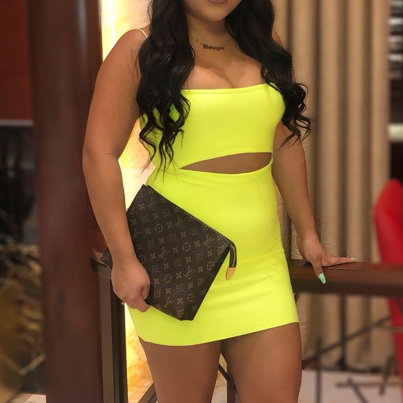 cut out neon dress Out Tonight Cut Out Maxi Dress